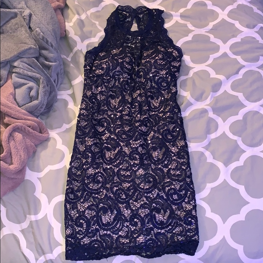 Navy Tight Mini Dress